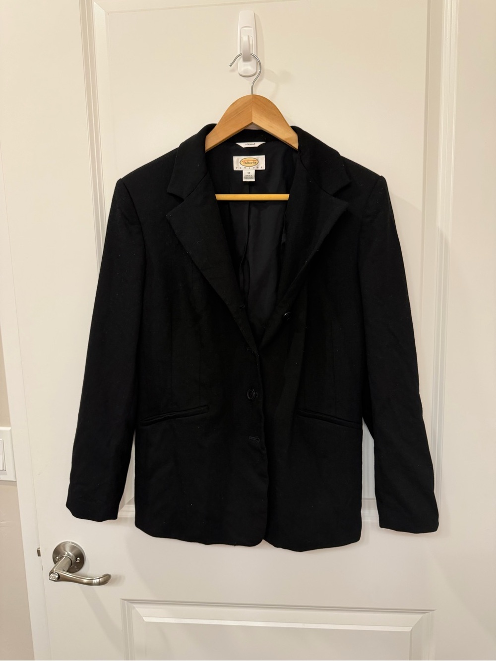 Talbots Petites Stretch Blazer Black Size 12P
